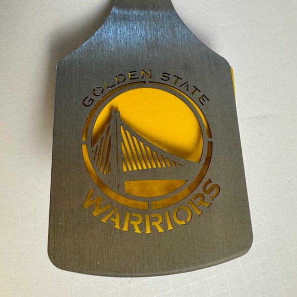 The Spatula NBA Golden State Warriors Wood Handle BBQ W/Integrated Bottle Opener - Picture 8 of 10